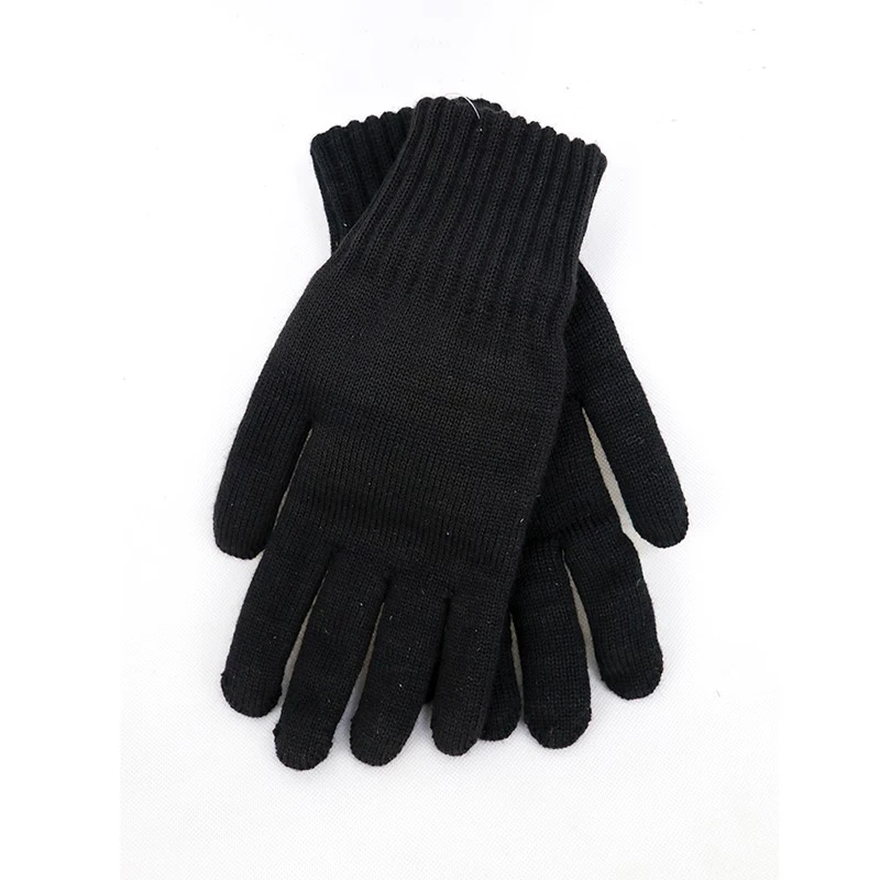 VKBO Black Double Layer Gloves Russian Original Tactical Air Soft Gloves Wool Blended Cold resistant Wool Green Man Stand