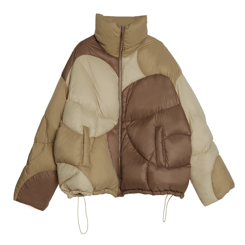 

2022 Winter New Short down Jacket H-Type Drop Shoulder Loose and Warm