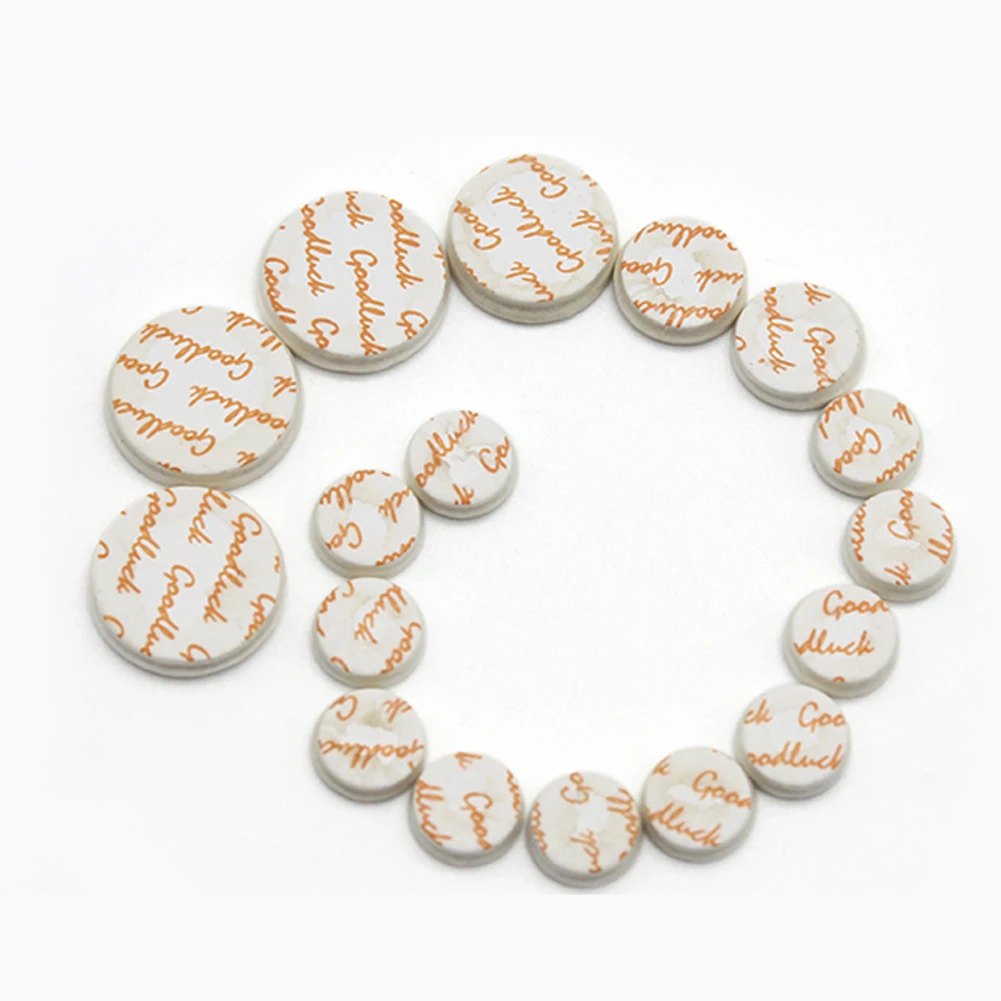 17 Pcs Bb White Clarinet Pads Sound Hole Pad Replacement Accessories Set Treble Drop B Tuning Hole Pad Repair Material clarinet accessories
