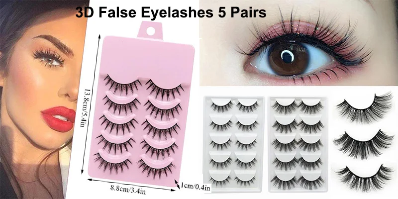 Cosplay&ware 5 Pairs Eyelashes Cos Dance Performance Eyelash Handmade Acrylic Cross Female Japanese 3d Natural Lashes Cosplay -Outlet Maid Outfit Store Sbb8e33f7a56548fc8ea337d17ca7e8c8i.jpg
