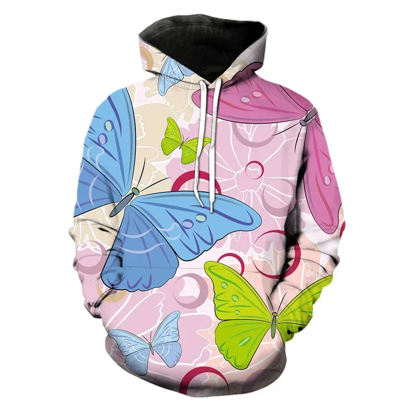 thumbnail image 1 of Sudadera con capucha con estampado 3D de mariposa exquisita para hombres y mujeres, sudadera con estampado de insectos de manga larga, sudadera holgada estilo Harajuku, sudaderas con capucha, 1 of 5