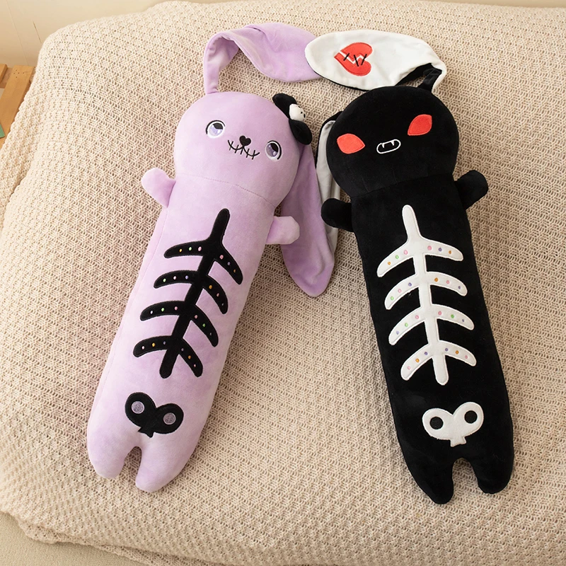 60cm Horror Goth Plush Animal Rabbit Panda Soft Toy Cute Body Pillow Halloween Party Decor Funny Gift For Girl Boy 5