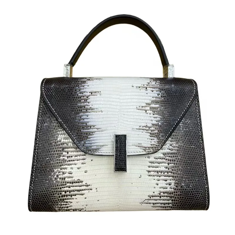 Natural LIZARD SKIN women's handbag, shoulder bag PDD008