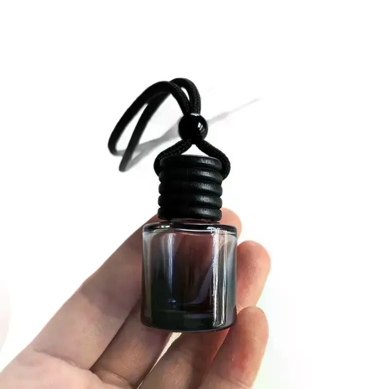 Diffuse Car Fragrances: 1Pcs Black Cap Dyed Cylinder Empty Bottle Car Essential Oil Diffuser Fragrance Air Freshener