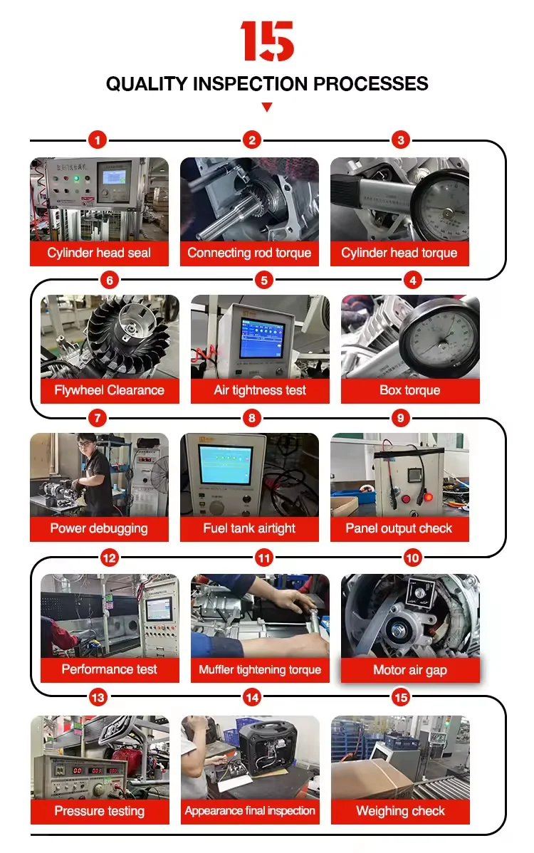 Description Picture 5 of item#YUNYI 2024 New Silent Portable 9kva 9kw Gasoline Inverter Generator ATS SE12003iE-PRO