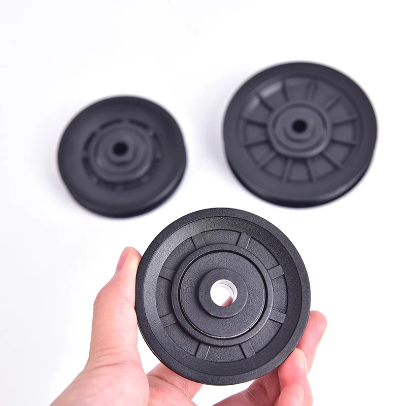 

4 Pcs/Lot Wholesale Universal 70mm/90mm/105mm Diameter Wearproof Nylon Bearing Pulley Wheel Cable Gym Fitness Equipment Parts