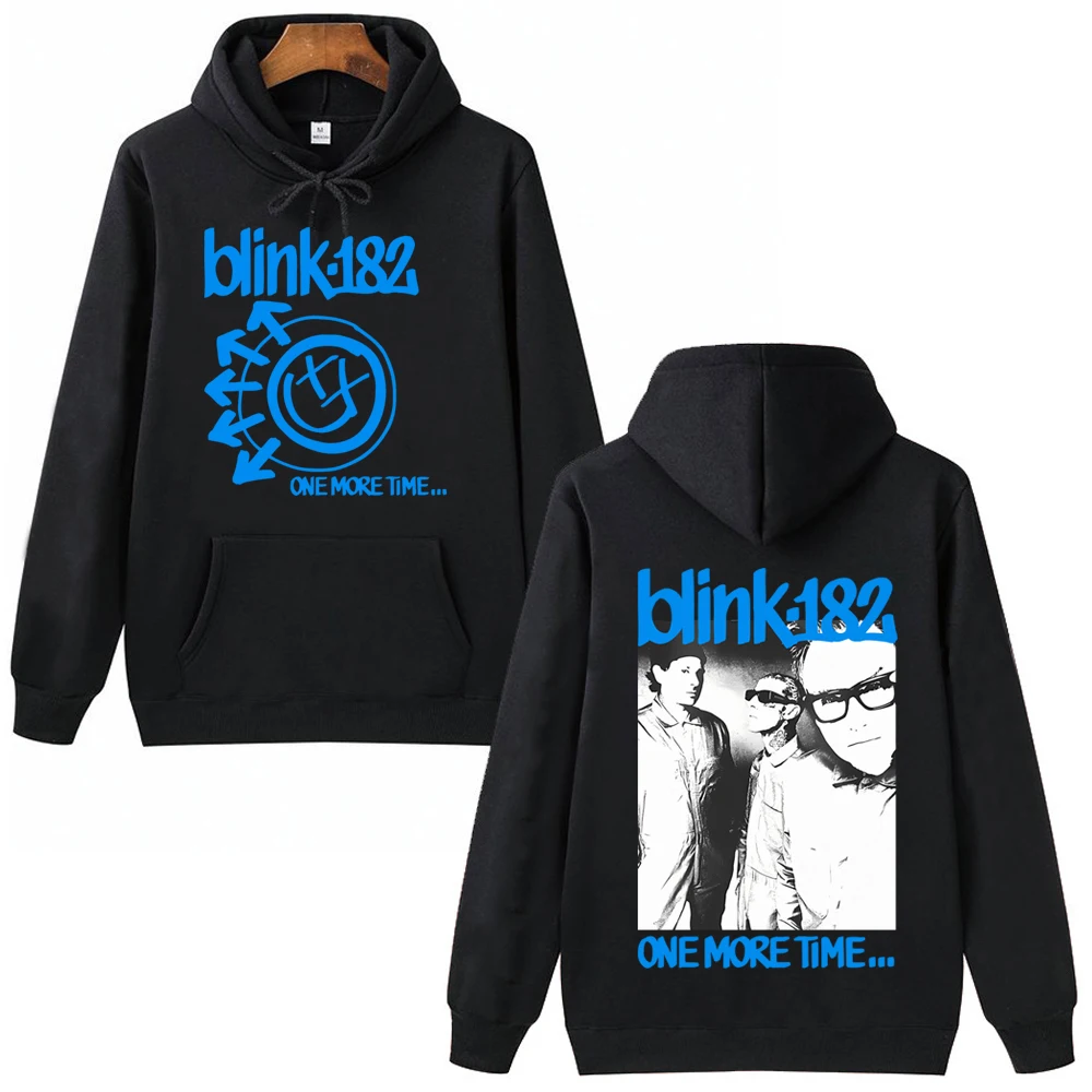 

Blink 182 One More Time Music Hoodie Man Woman Hip Hop Harajuku Pullover Tops Sweatshirt Fans Gift