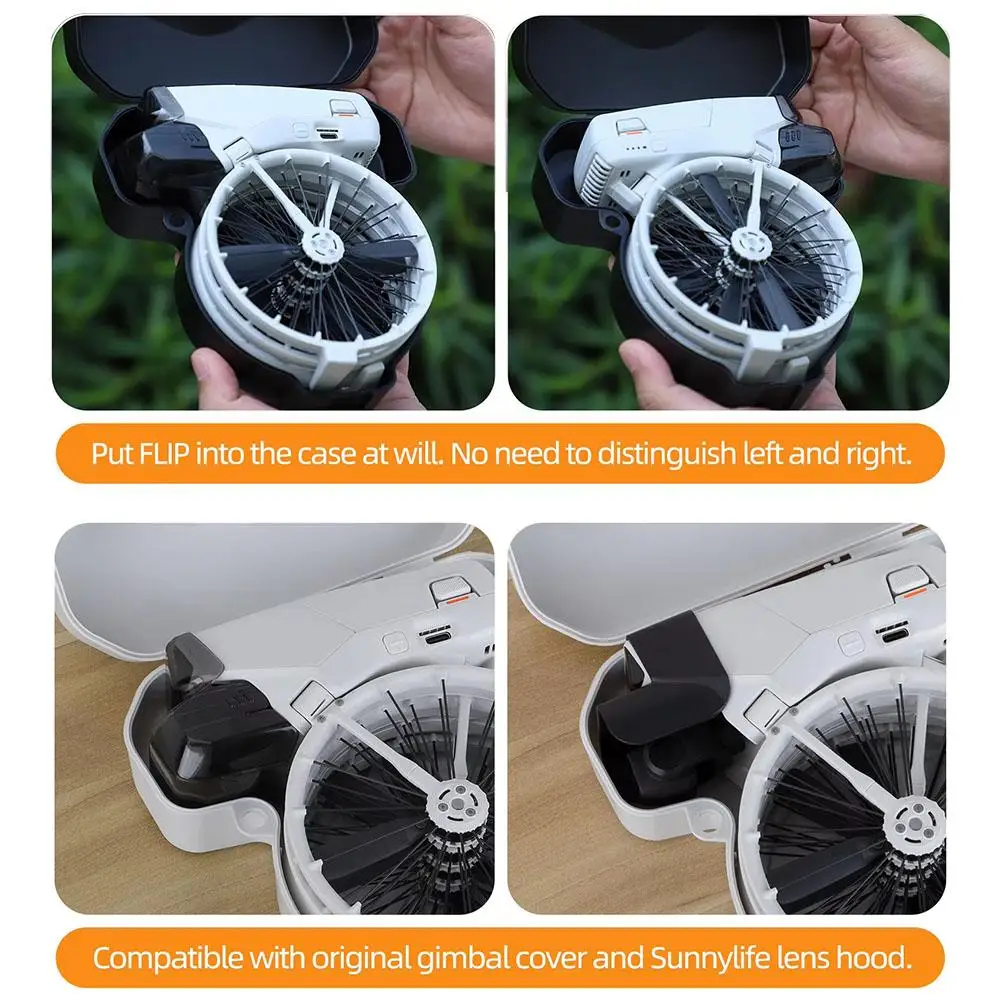 Drone Boxes for DJI Flip Carrying Case with Adjustable Shoulder Strap Shock-proof and Dustproof Lightweight Storage Box 3 Colors