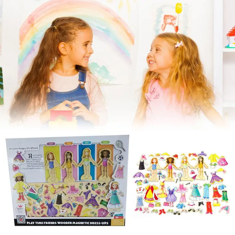 Kits De Vestir Bonecas Magnéticas, Boneca De Paper De Princesa Magnética,  Jogos De Vestir Magnéticos, Conjunto De Fantasias Para Meninas