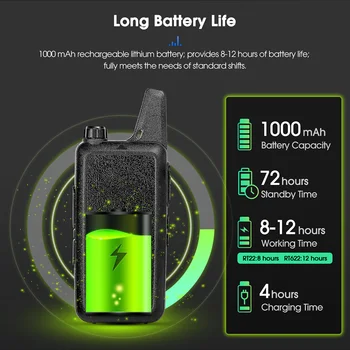 Retevis RT622 Walkie Talkie 6 Pcs Restaurant Professional Radios PMR Mini Walkie Talkie Kit Communication Radio Intercom Two-way 3