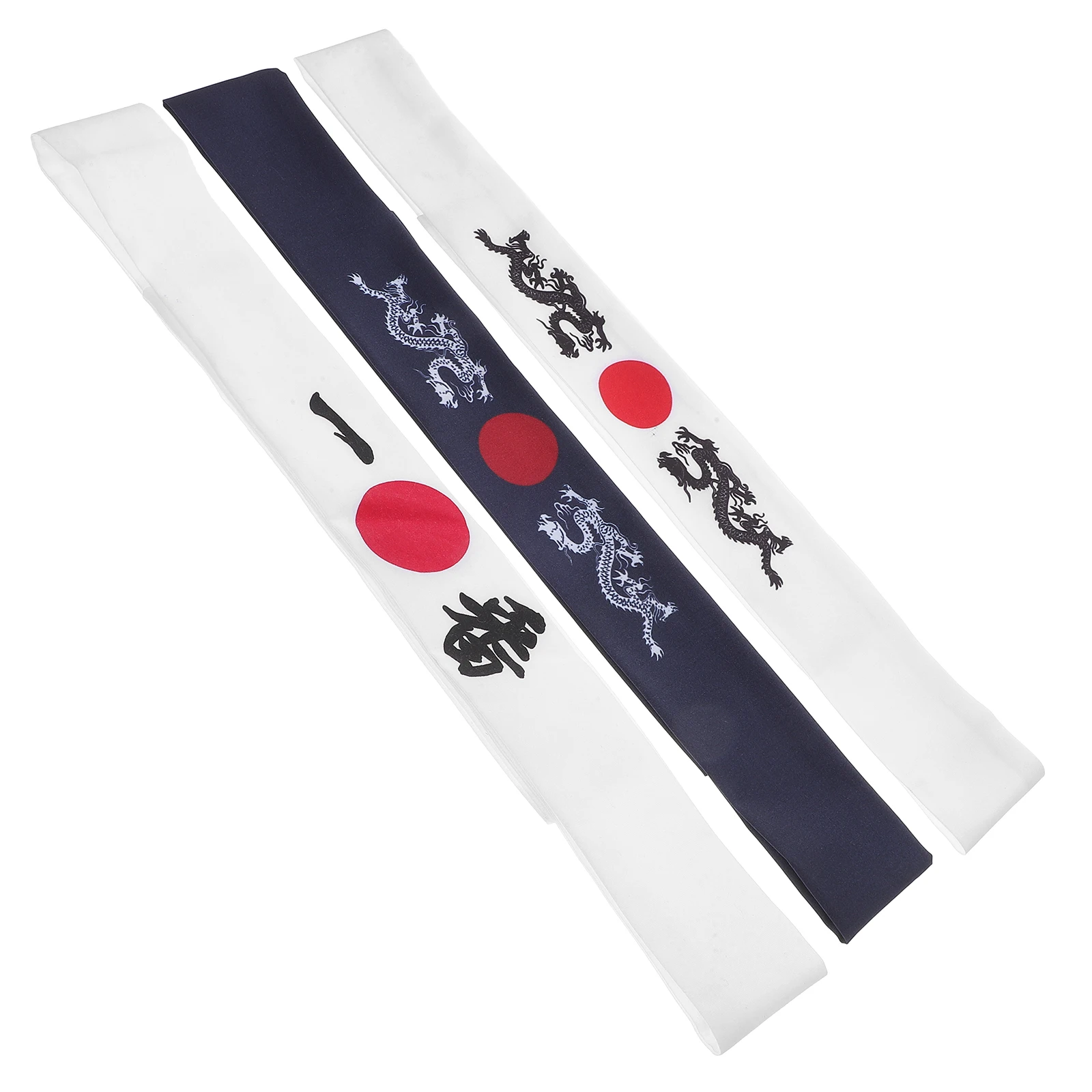 Headband Japanese Chef Sushi Bushido Karate Bandana Hairband Hair Hachimaki headwear Samurai Men Kitchen Costume Supply Bands 2