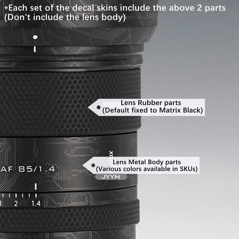 빌트록스 AF 85mm F1.4 프로 Z 카메라 스티커 데칼 스킨 비닐 랩 긁힘 방지 보호 필름 코팅 85/1.4 85 1.4 Z 마운트용