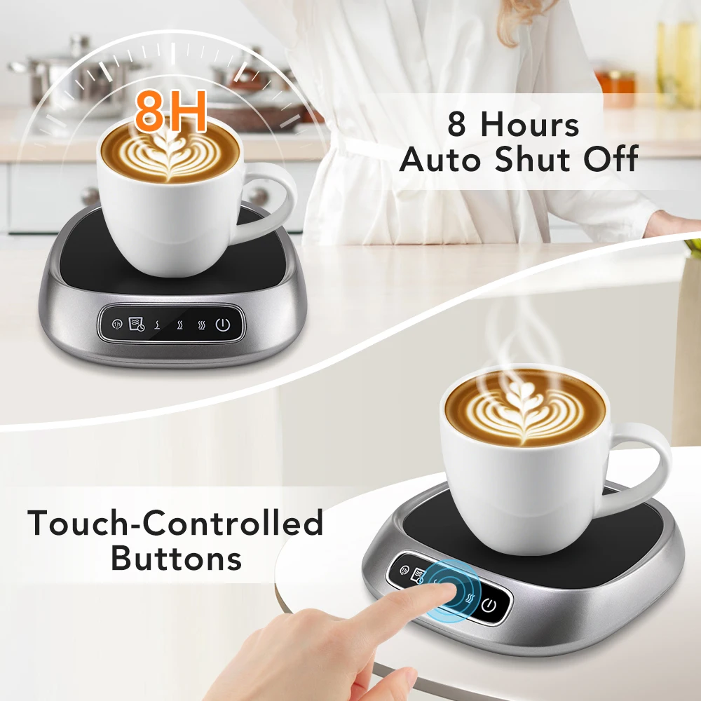 Smart Thermostatic Heating Coaster USB Home Office Thermal Coaster 3-speed Adjus