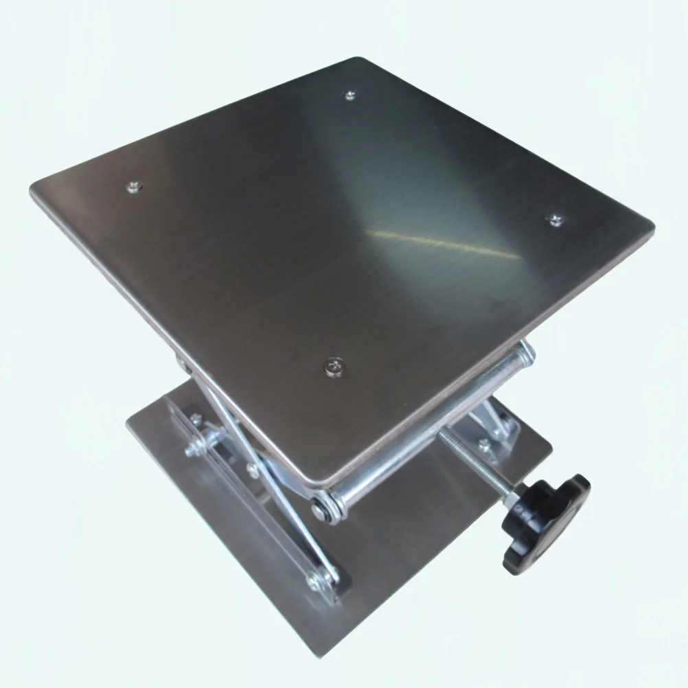Stainless Steel Lift Jack Stand Mini Deck Scientific Scissor Lifting Jack Platform Precision Repair Stand