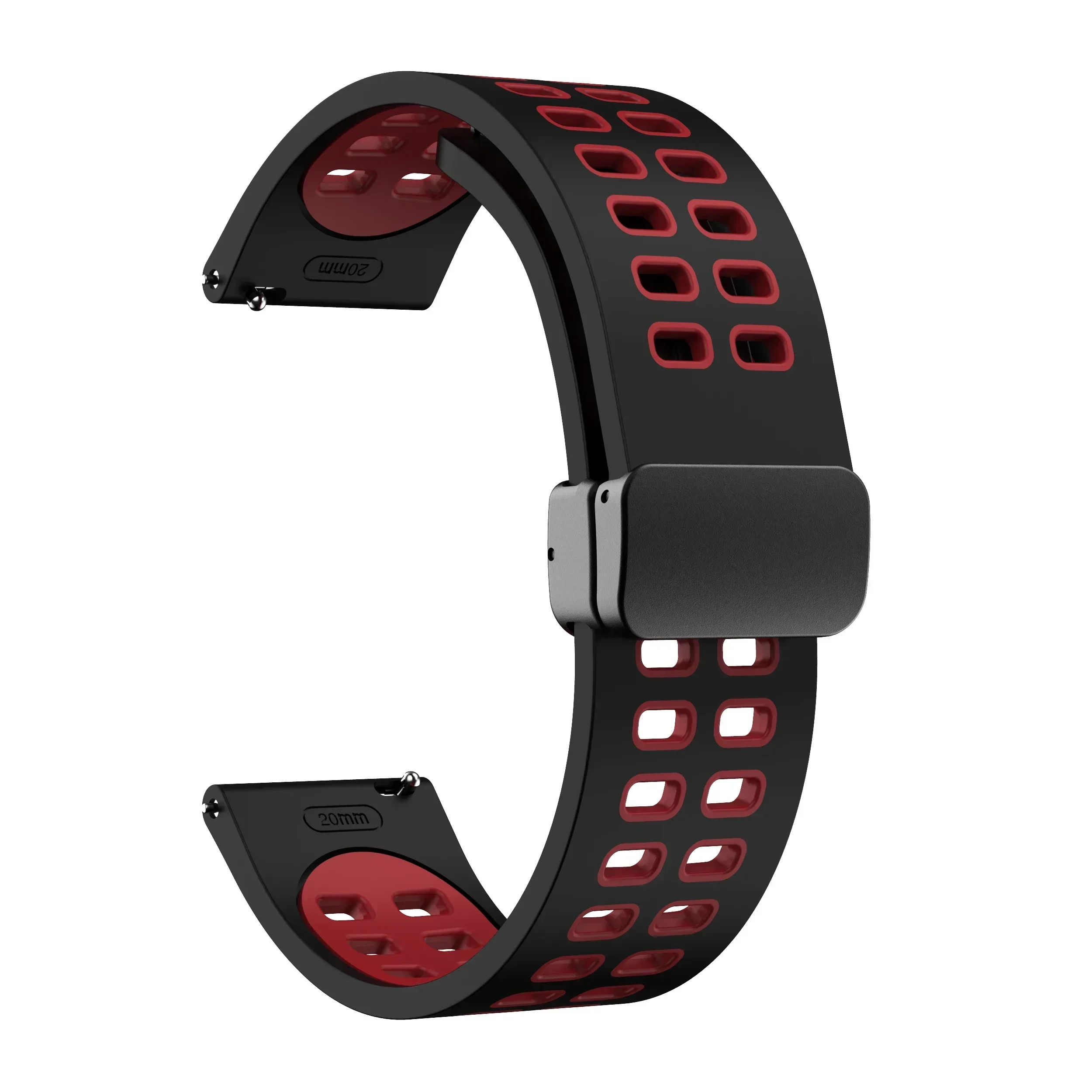 Premium Silicone Magnetic Strap – 20mm/22mm | Universal Fit