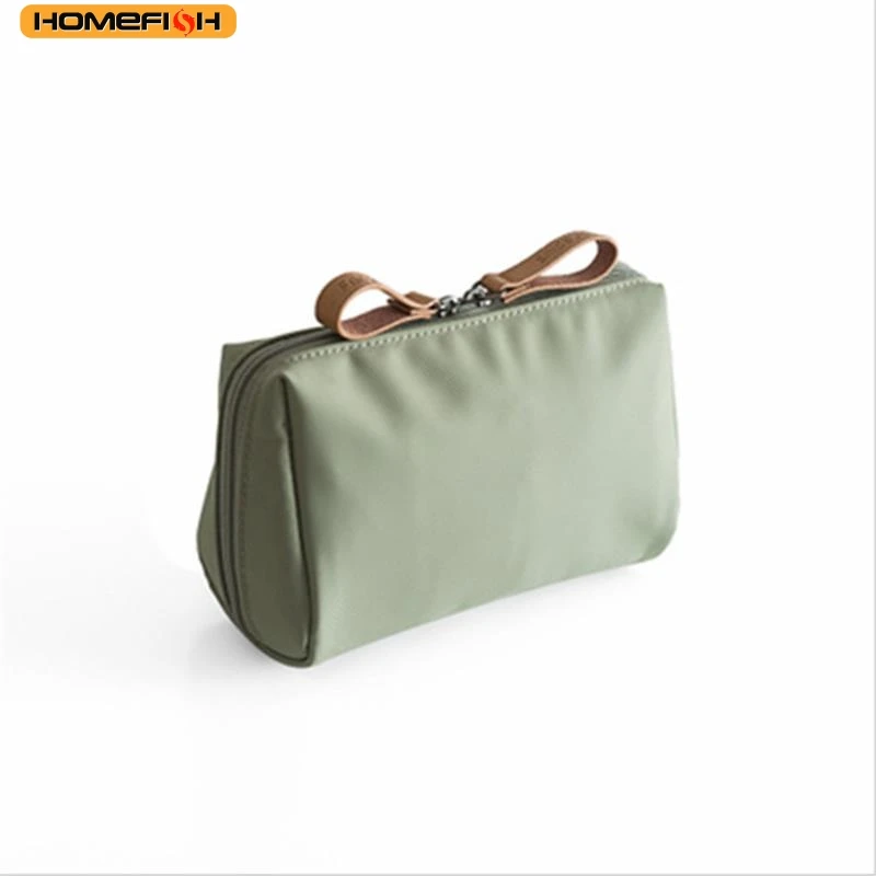 HOMEFISH 1PC 휴대용 여성 메이크업 가방 화장품 가방 동전 주머니 보관 가방 미니 립스틱 가방 작은 가방 세면 용품 가방 주최자