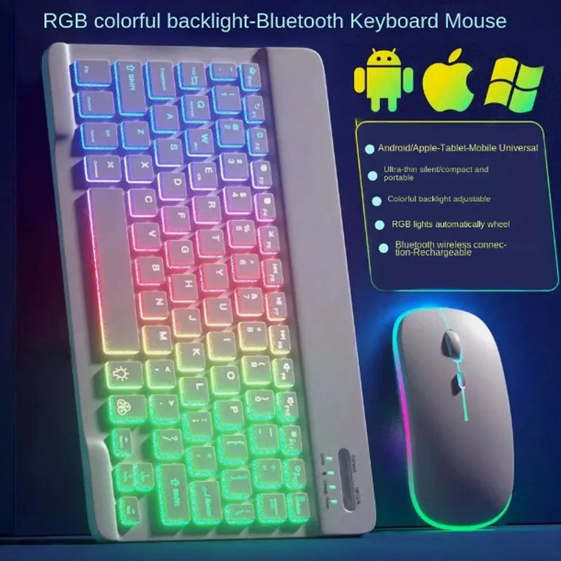 Wireless backlight bluetooth keyboard, suitable for ipad mobile phone tablet