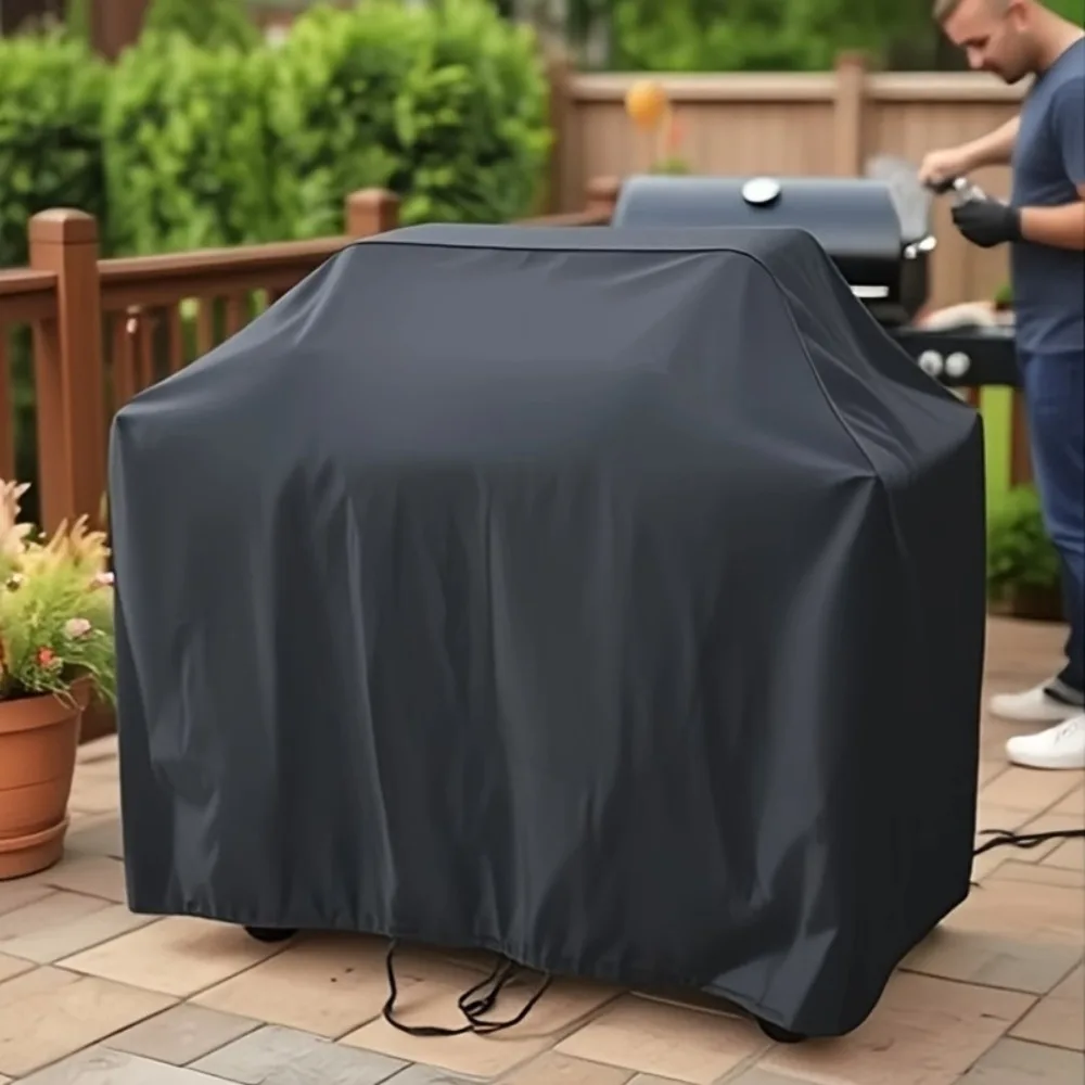Premium 58-Inch Outdoor Grill Cover - Waterproof, UV-Resistant, Tear-Proof, Fade-Resistant Material