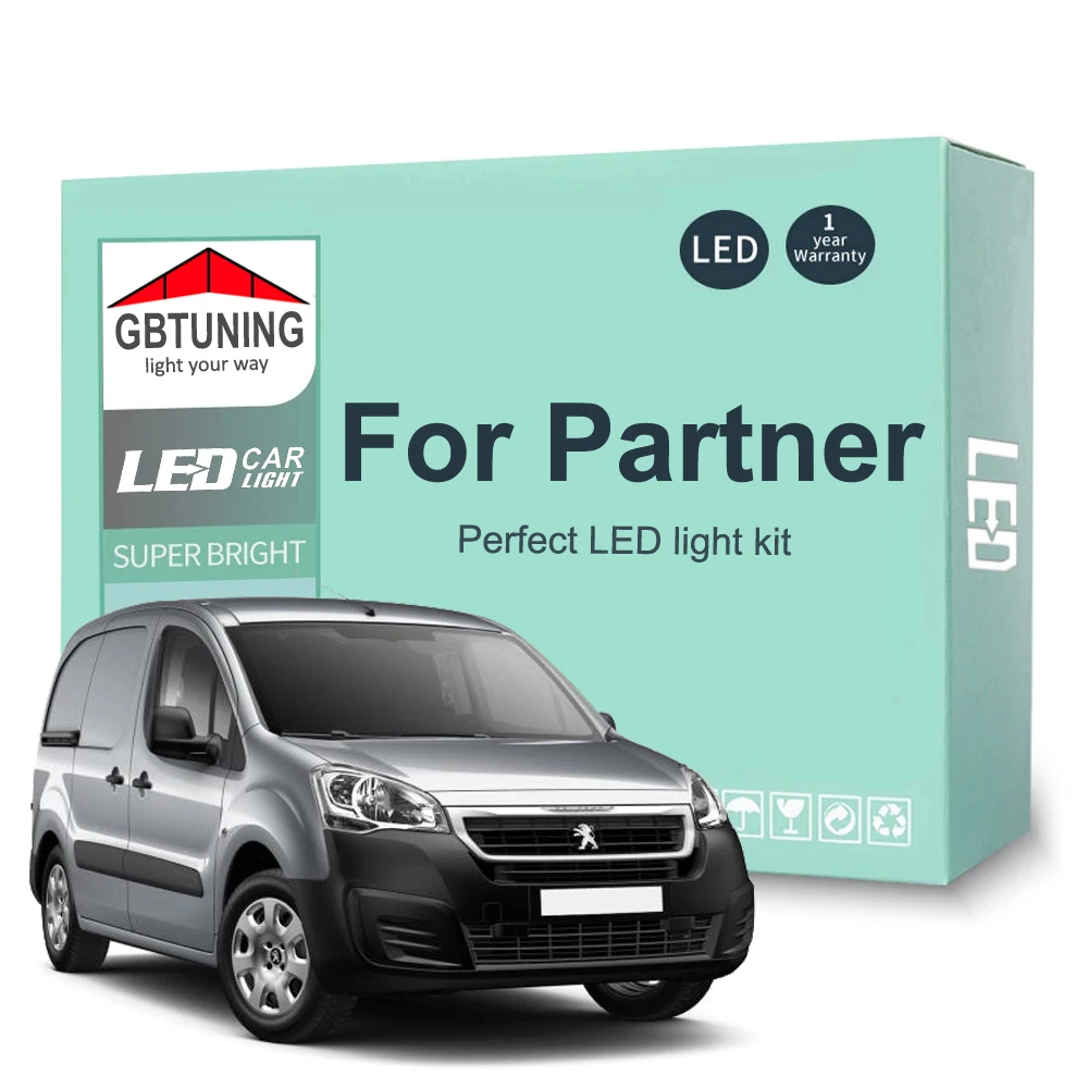 Pack LED PEUGEOT PARTNER Monospace / Utilitaire (K9) 1.6 16V Flex (2018 à 2021) – Pack Complet