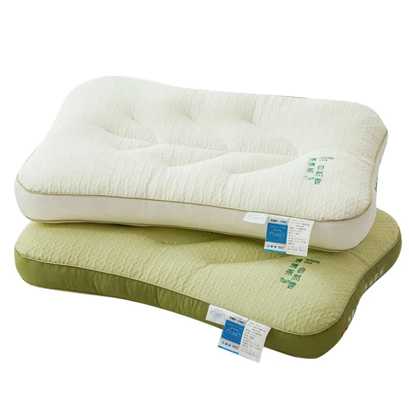 New herbal tea fragrance pillow core home cervical spine shaped pillow adult pillow core to help sleep without collapsing 5