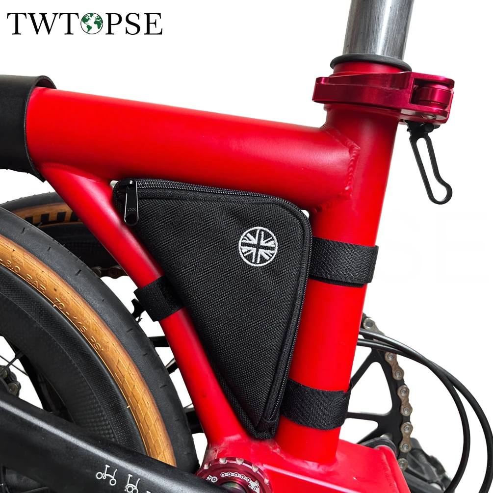 TWTOPSE Bicycle Bike Triangle Bag For Brompton Folding Bike