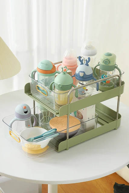 Baby Bottle Storage Rack Baby Tableware Bowls and Chopsticks Food  Supplement Tool Organizer Home Desktop Water Cup Storage Shelf - AliExpress