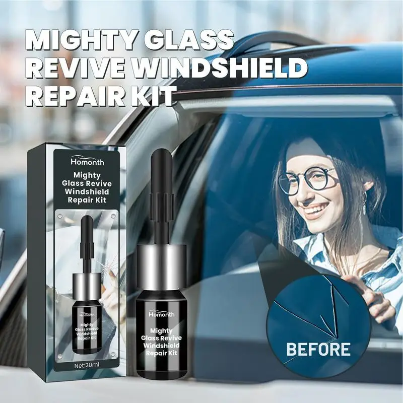 WindshieldRepairKitAutoGlassRepairFluidAutoWindowScratchCrack