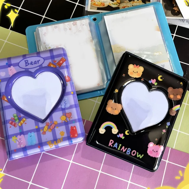 3Inch Kpop Card Bain Bindoon Carifor Fotóalbum Heart Love Hollow 40 Zsebek Név Kártya Könyv Photocard Id Tartó - Image 2