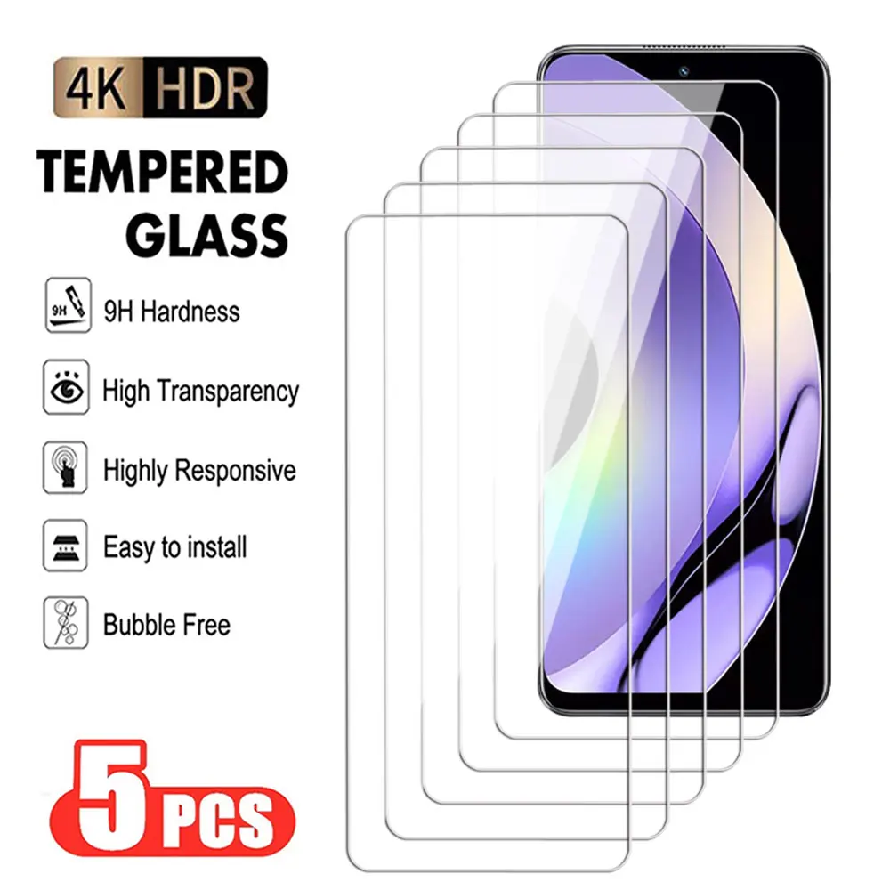 

5 шт., прозрачное Защитное стекло для экрана Realme 9 Pro Plus 8 Pro