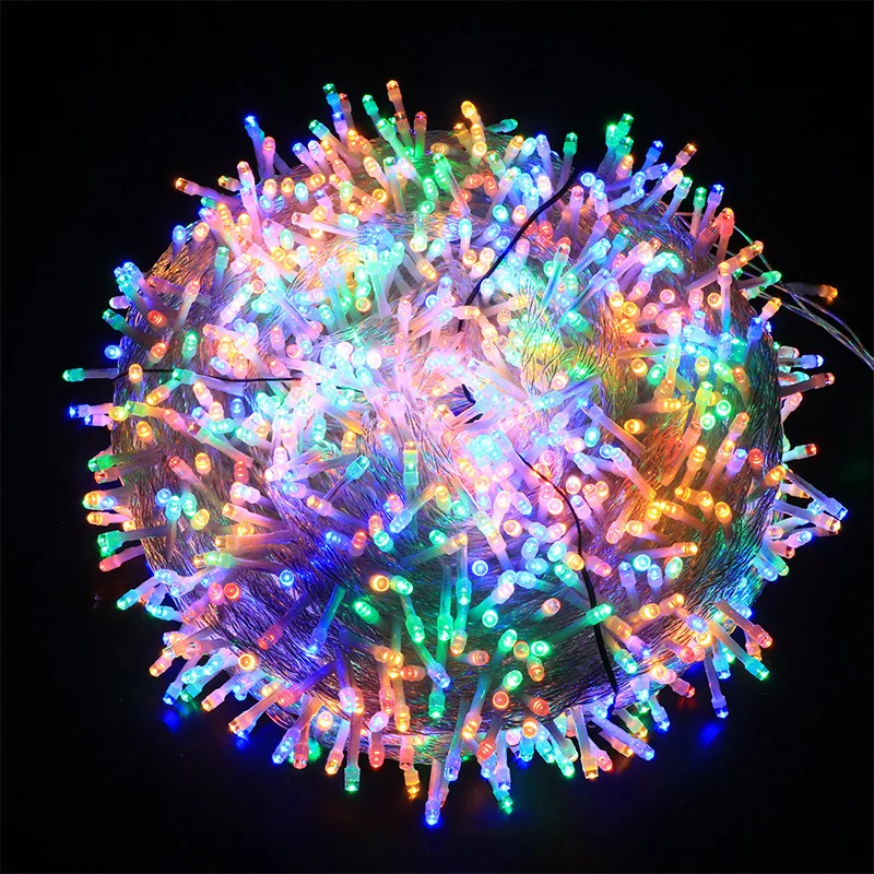 100m 1000 Led String Lights Holiday Led Christmas Lights Outdoor Decoration For Party Holiday Wedding Garland