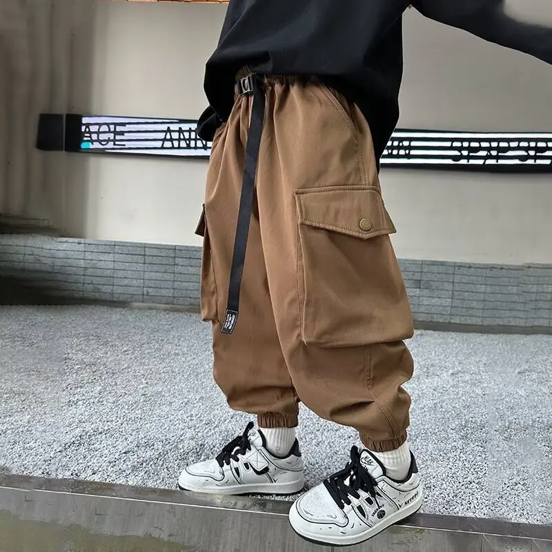 

Boys' Handsome Cargo Pants Boys' Pants New Sports Leisure Pants Spring and Autumn