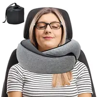 Travel Neck Pillow Memory Foam U-shaped Pillow Flight Soft Pillow Support Neck Pillow Adjustable Soft Noon Break Sleep Pillows 1