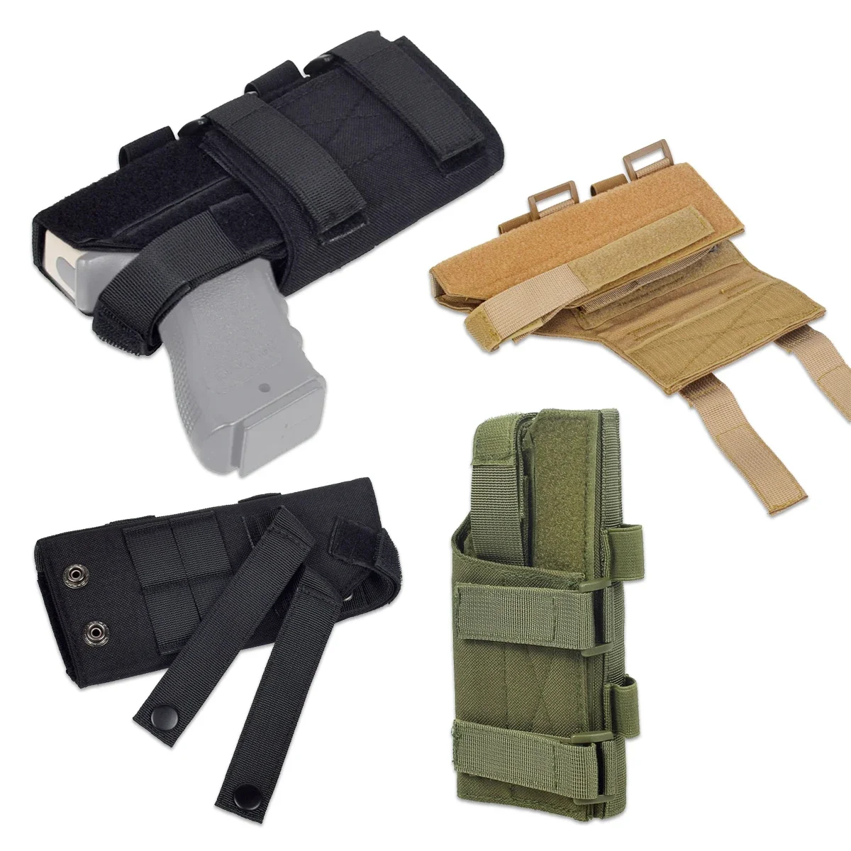 

Tactical Universal Right Hand Molle Modular Holster Belt Pistol Waist Holster For Colt 1911 M9 Glock 17 19 Series P226 P229