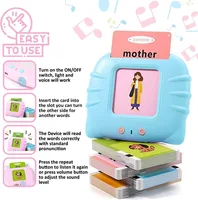 Montessori Education Flash Cards Machine Early Educational Learning English Electronic Audio Book Toy for Children Birthday Gift 2