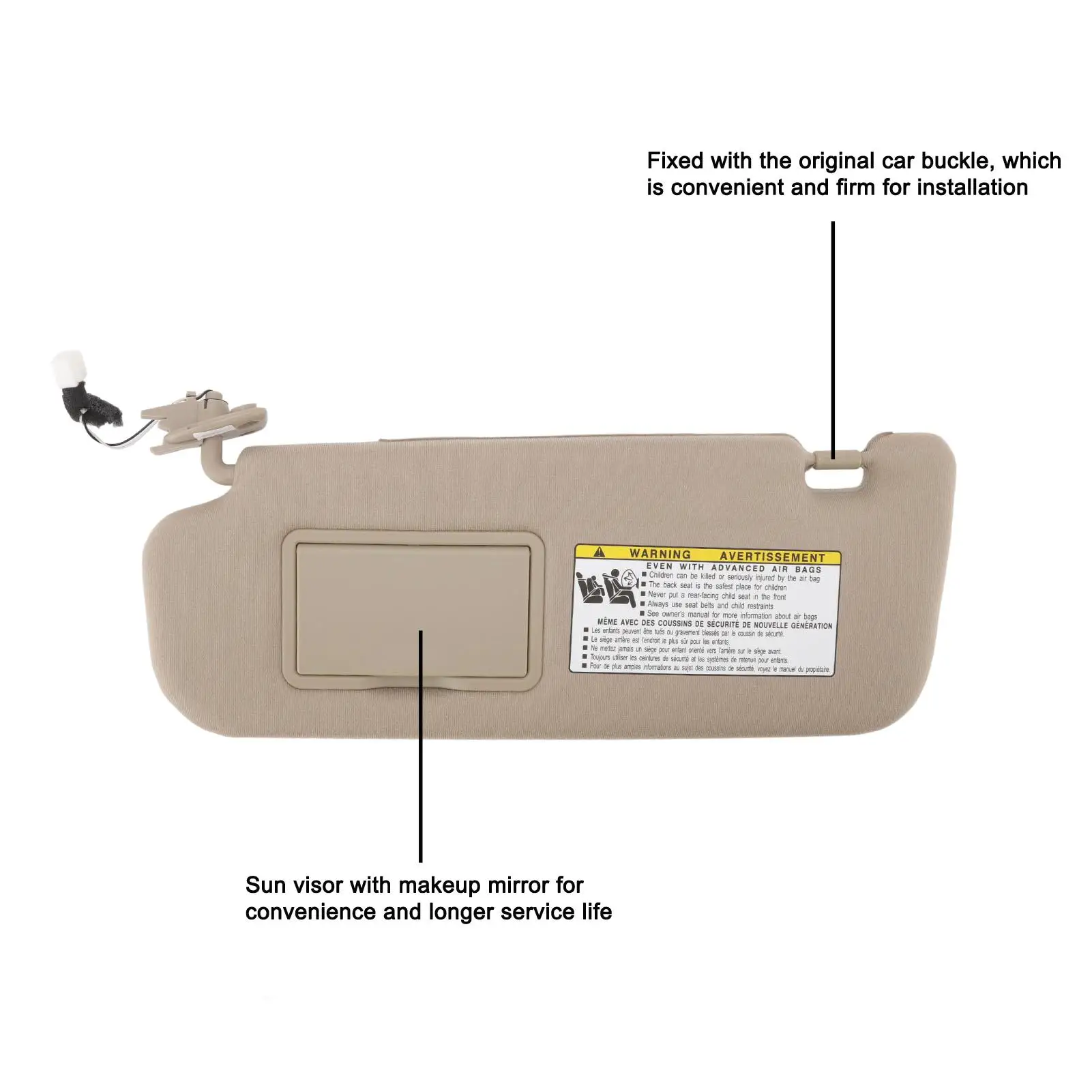 Auto Zonneklep W/Make-Up Spiegel Voor Hyundai Sonata 06-08-852013k010qd Vervanging