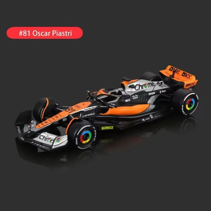 Bburago 1:43 2023 F1 Mclaren Mcl60 Model Cars #4 Ando Norris #81 Oscar Piastri Alloy Car Die Cast Model Toy For Boy Collectible
