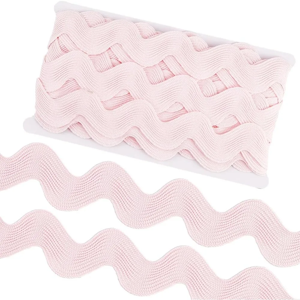 10 Yard 1.58 Inch Pink Rick Rack Trim for Sewing Jumbo RIC Rac Ribbon ...