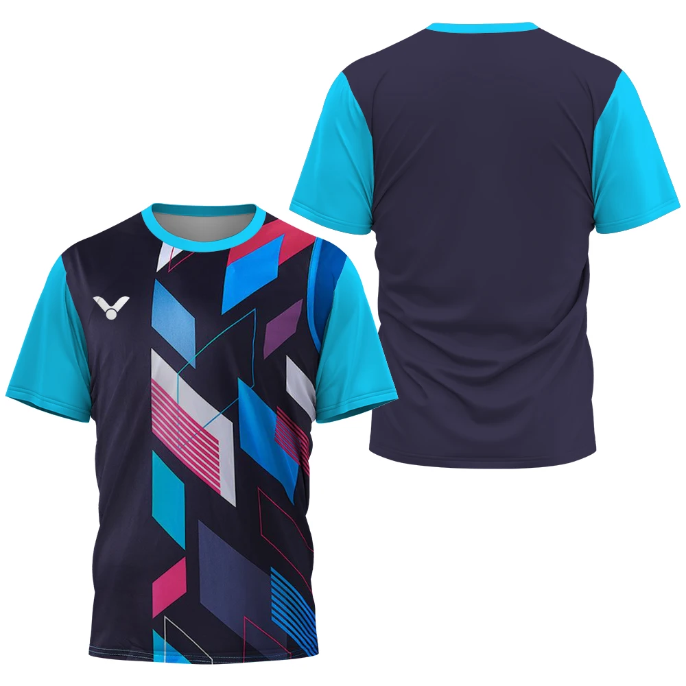 Men's T-shirt Table Tennis And Badminton Training Suit Summer Daily Sports Shirt Large Breathable Short Sleeve Top