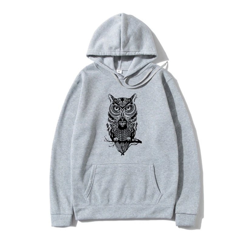 

Mens Outerwear OWL White New Arrivals Harajuku Hoody Summer 2022 Breathable Pure Cotton Fleece SweatSweaOuterwear