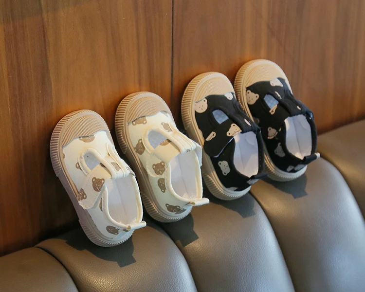 Kids Casual Canvas Sneakers - Cute Animal Print Shoes for Toddlers