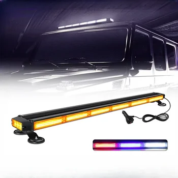 96 cm 37,8 "lungo, spia sul tetto multifunzionale a sei sezioni Cob Flash per auto Spia magnetica per paraurti a soffitto