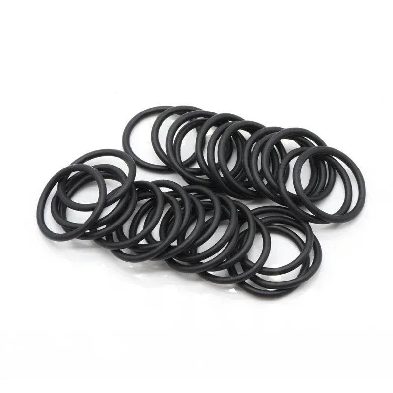 NBR O Ring Gasket 10/50/100Pcs Thickness CS 2mm OD 5~150mm Nitrile Rubber Round O Type Corrosion Oil Resist Sealing Washer Black rubber o rings,sealing gasket,rubber washers,keycap o rings,silicone o rings