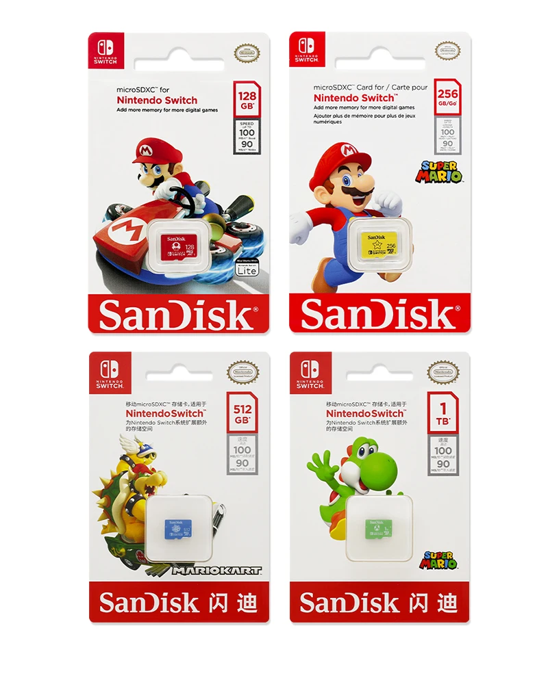 SanDisk TF-Karte 1 TB, 512 GB, 256 GB, 128 GB, MicroSDXC, Geschwindigkeit bis zu 100 MB/s, Lesegeschwindigkeit der MicroSD-Karte für digitale Spiele der Nintendo Switch – Detail 13
