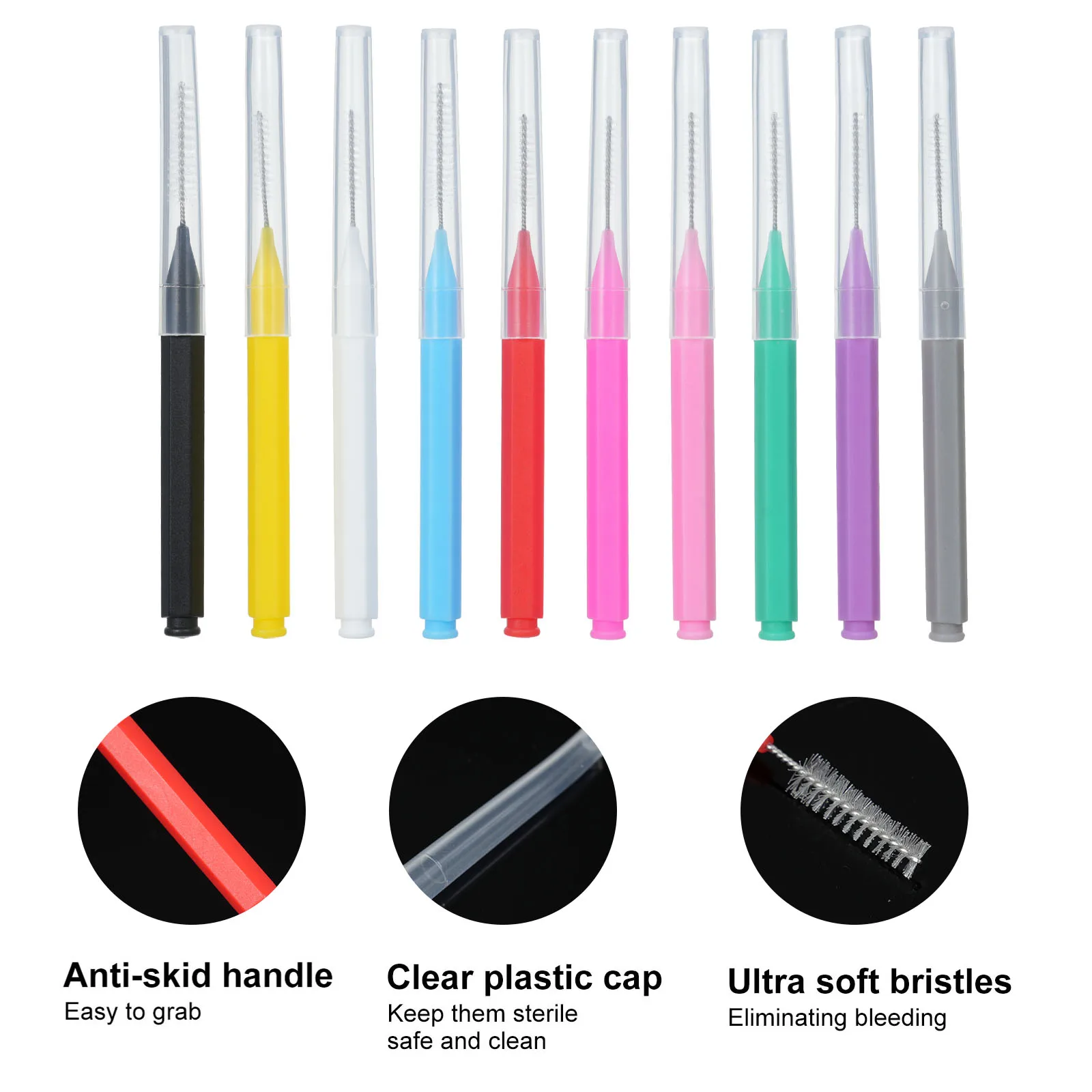 100Pcs Interdental Brushes Health Care Tooth Escova Interdental Cleaners Orthodontic Dental Teeth Brush Oral Hygiene Tool