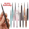 Different Colored Handle Kolinsky Hair Nail Acrylic Brush Liquid Powder DIY Nail Drawing Nail Art Bruses 1