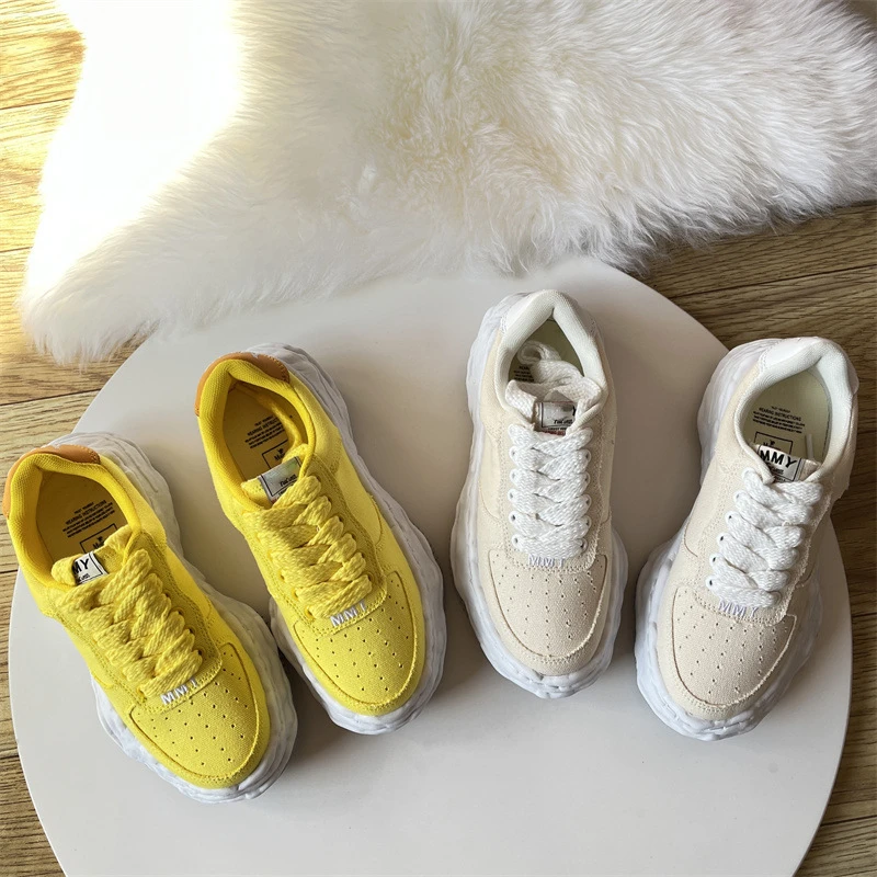 

MMY Canvas Thick Sole Men's sneakers Unisex Platform Casual Shoes women's shoes