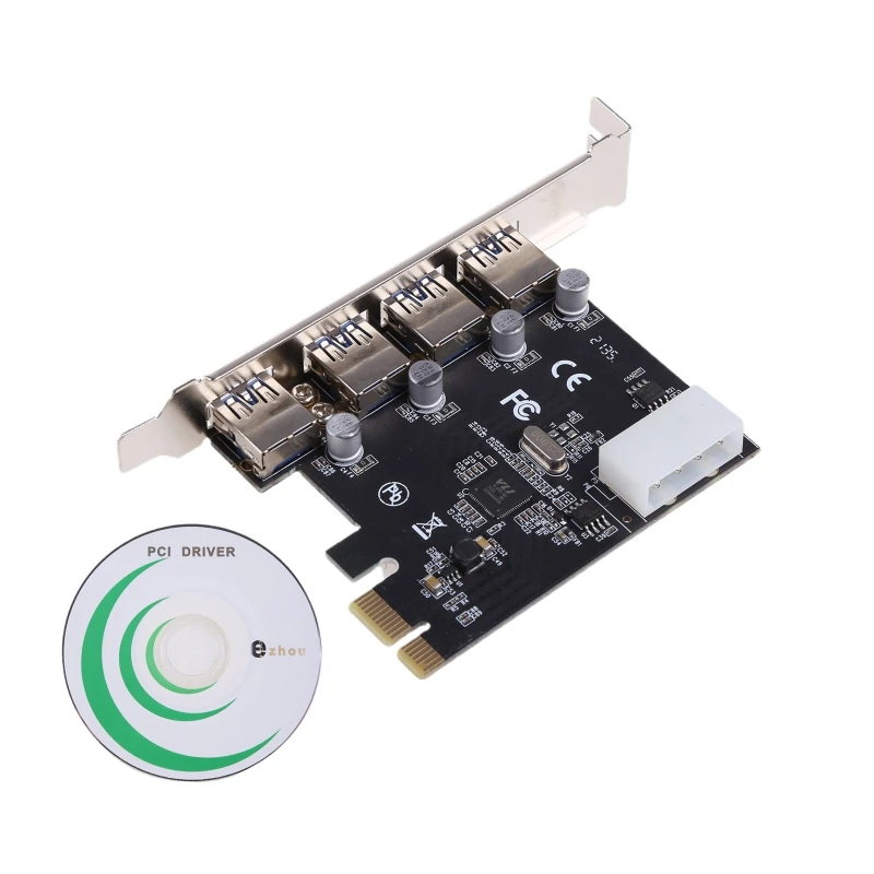 

PCI-E Райзер с 1 на 4 USB 3,0 Райзер карта PCI-E адаптер для настольного компьютера