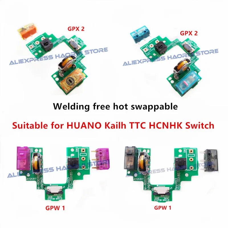 Placa-mãe para Logitech Gpro Botão Hot-swap Micro Switch de Montagem Faça Você Mesmo Mouse Gpw Gpx sem Soldagem g Pro sem Fio Gpro x Acessórios