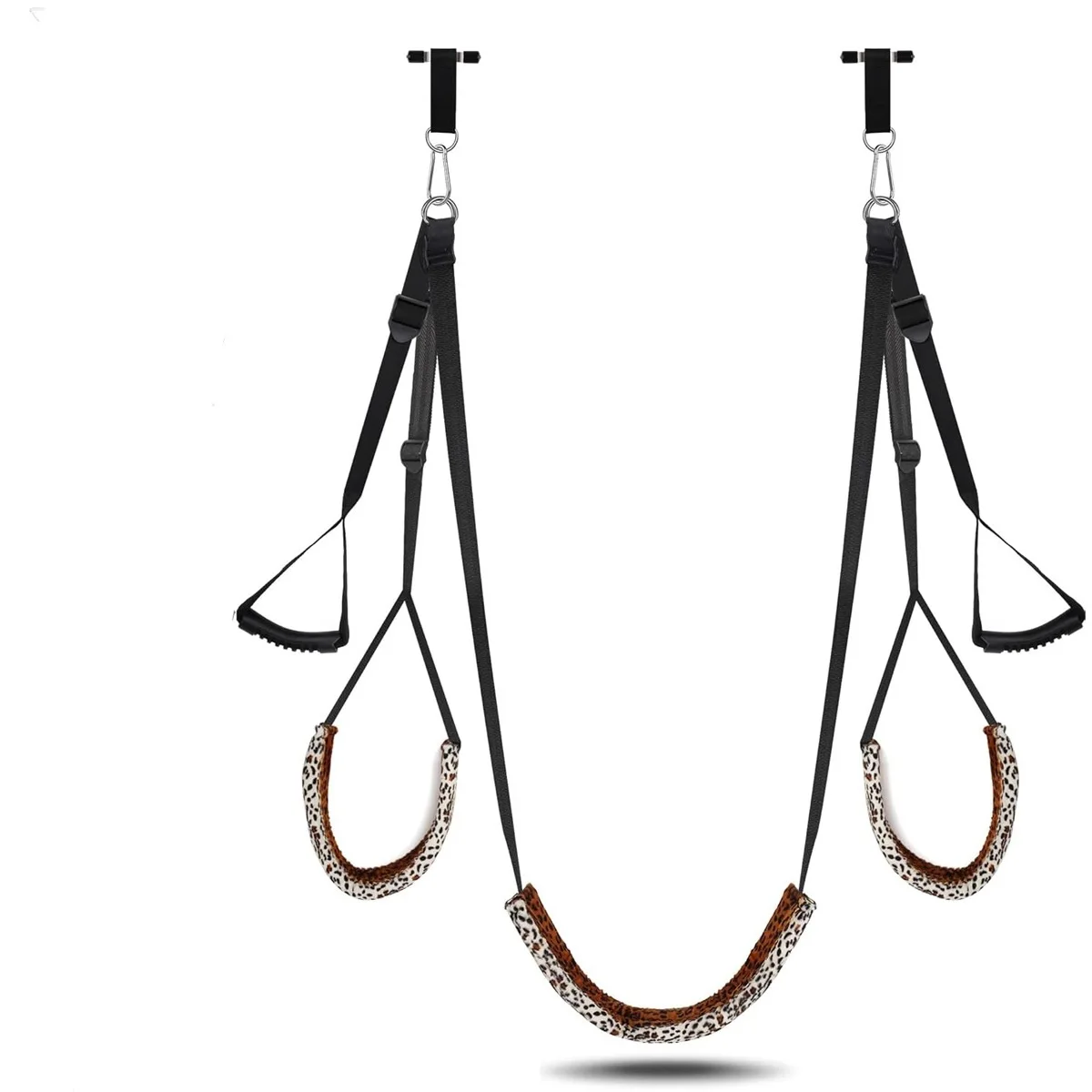 Exotic Suspend Mat New Door Sex Swing Leopard Cushion Condole Belt Sex Swings For Couples BDSM Women's Sext Toy Adult Toys 18+