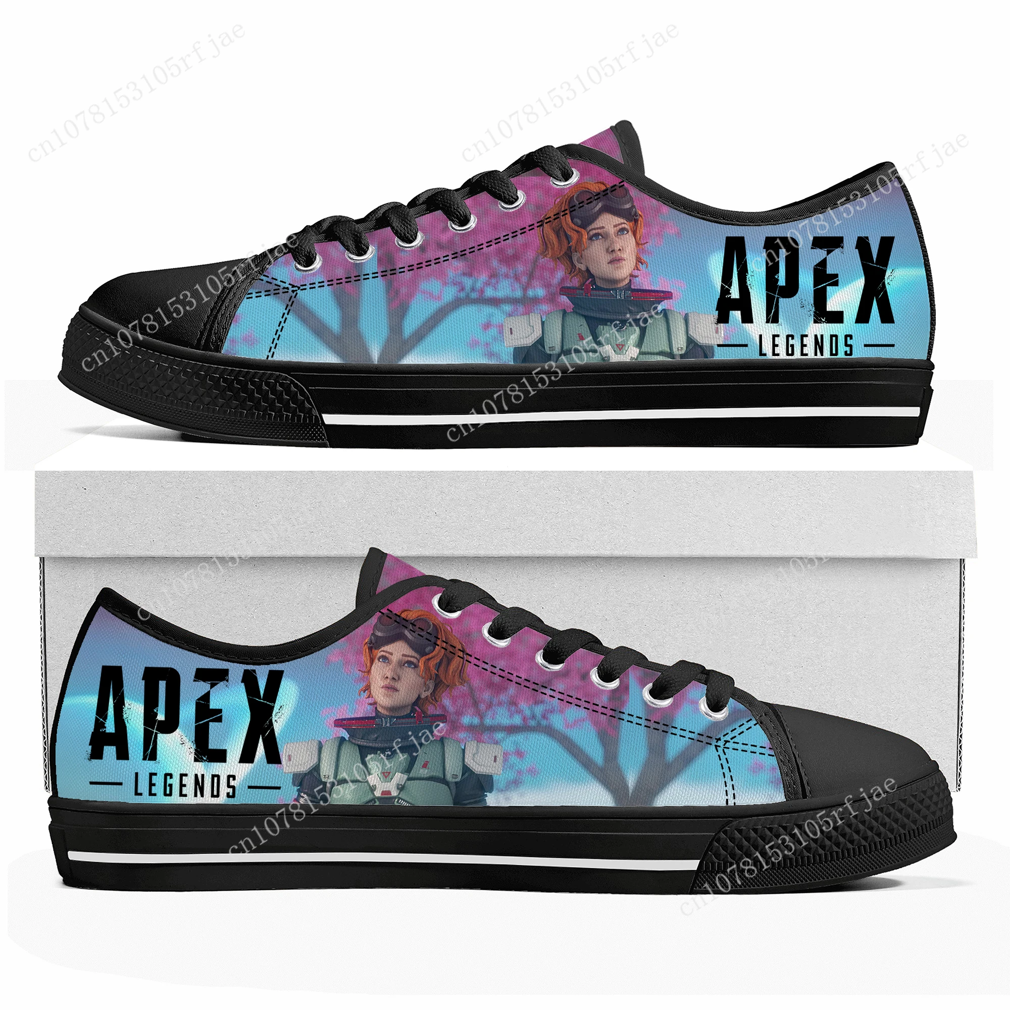 Apex Legends Horizon Low Top Sneakers Hot Cartoon Game Womens Mens Teenager High Quality Shoes Casual Tailor Made Canvas Sneaker
